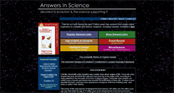 Desktop Screenshot of answersinscience.org